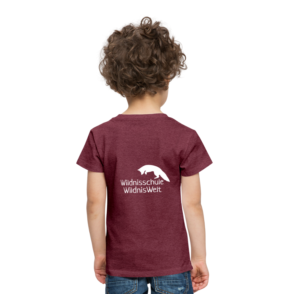 WildnisWelt Kinder T-Shirt - heather burgundy