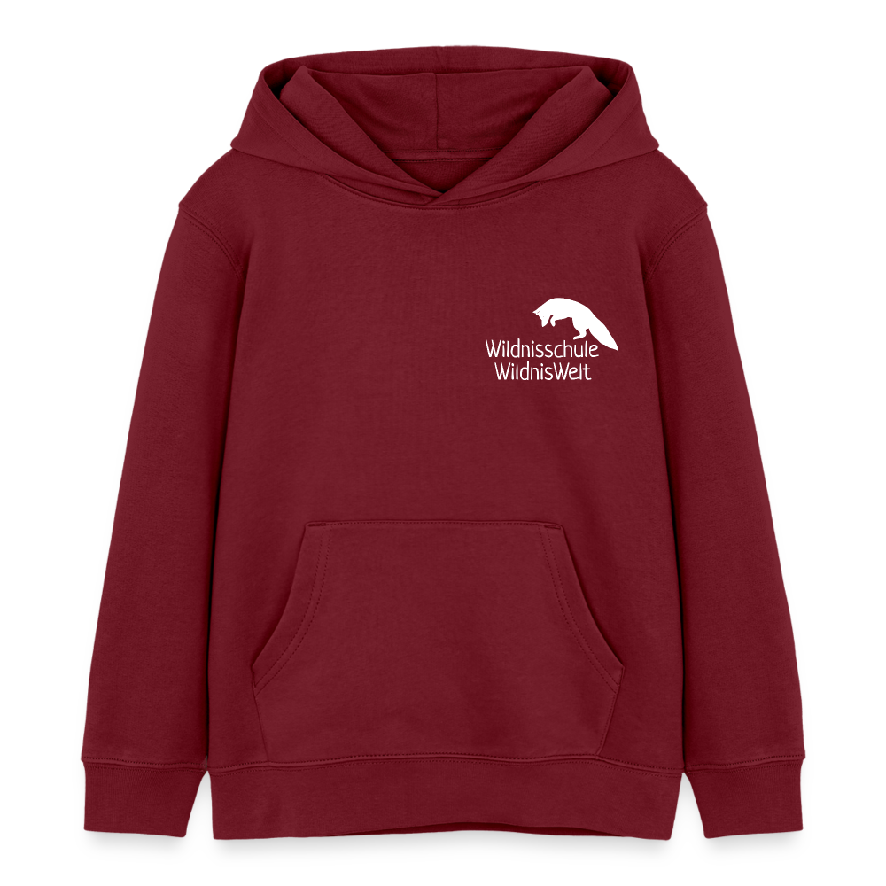 WildnisWelt Kinder Organic Hoodie - burgundy