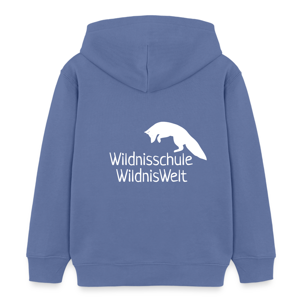 WildnisWelt Kinder Organic Hoodie - bright blue