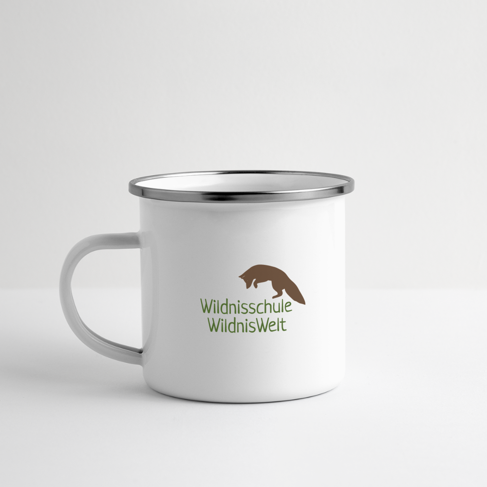 WildnisWelt Emaille Tasse - Weiß