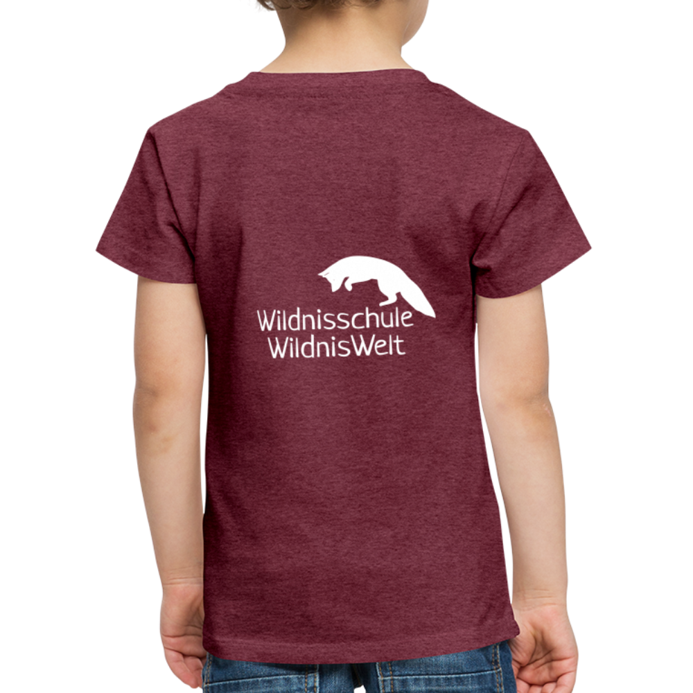 WildnisWelt Kinder T-Shirt - heather burgundy