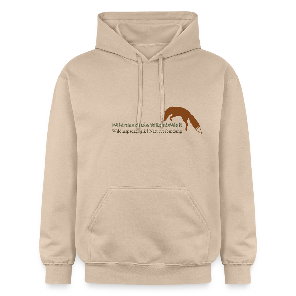 WildnisWelt Hoodie farbiges Logo - Sand