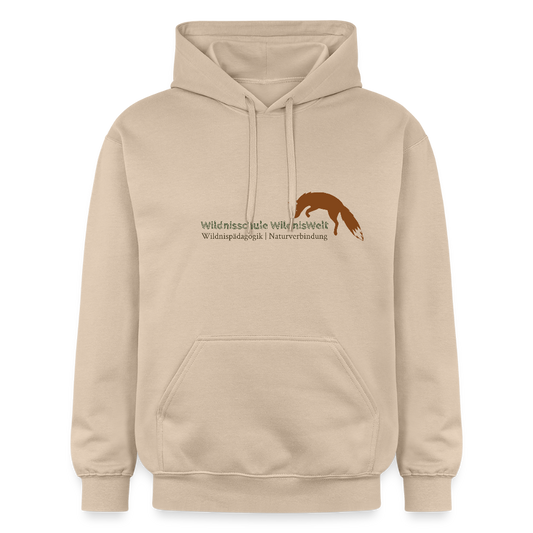 WildnisWelt Hoodie farbiges Logo - Sand