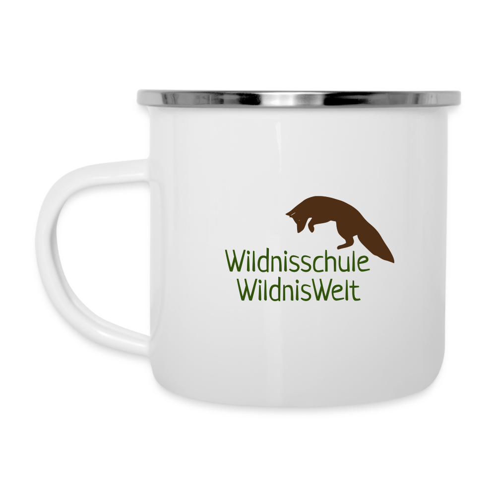 WildnisWelt Emaille Tasse - Weiß