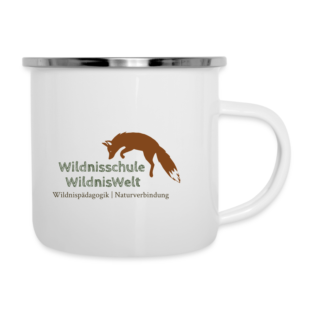 WildnisWelt Emaille Tasse - Weiß