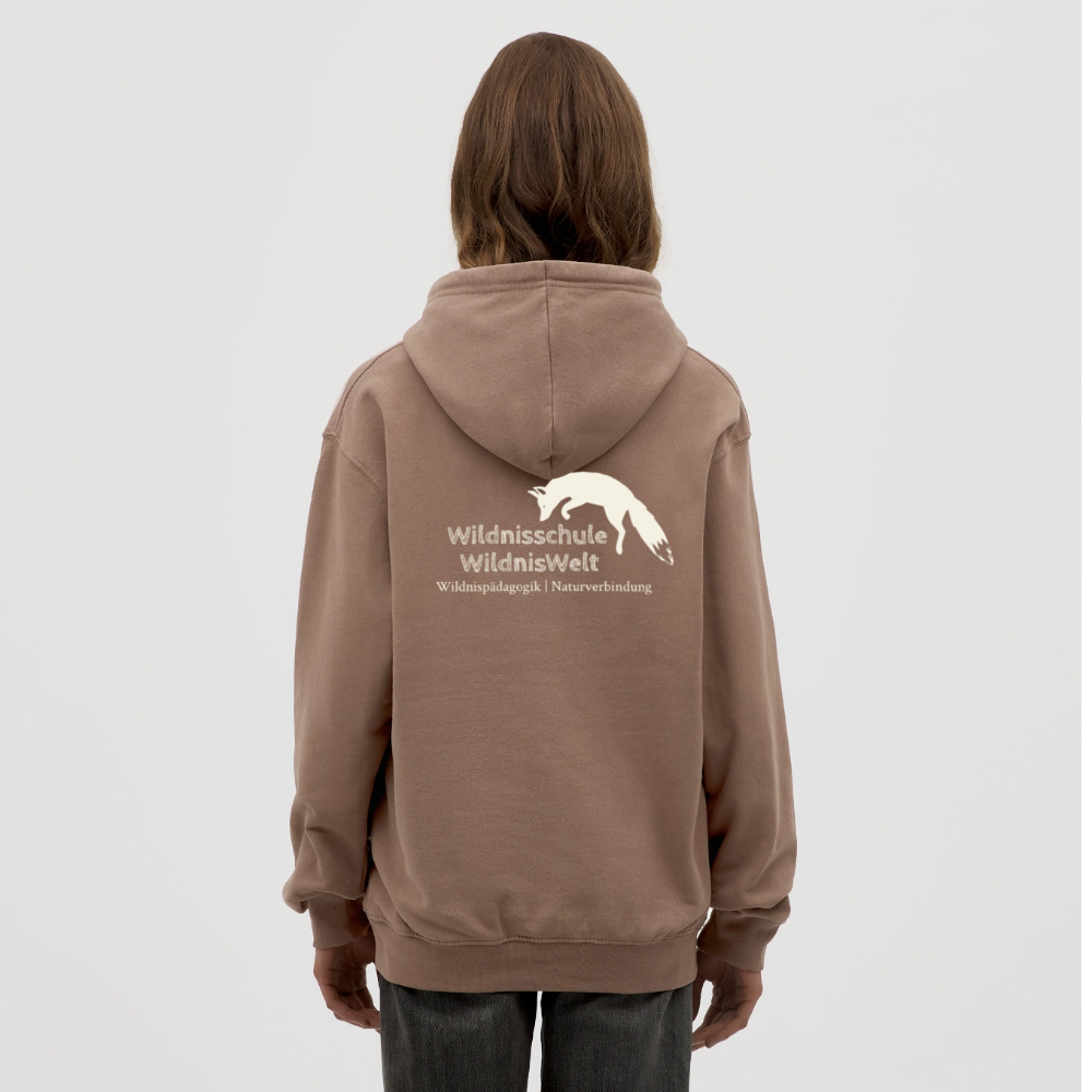 WildnisWelt Unisex Hoodie Erdfarben - Mokka