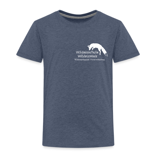 WildnisWelt Kinder T-Shirt - Blau meliert