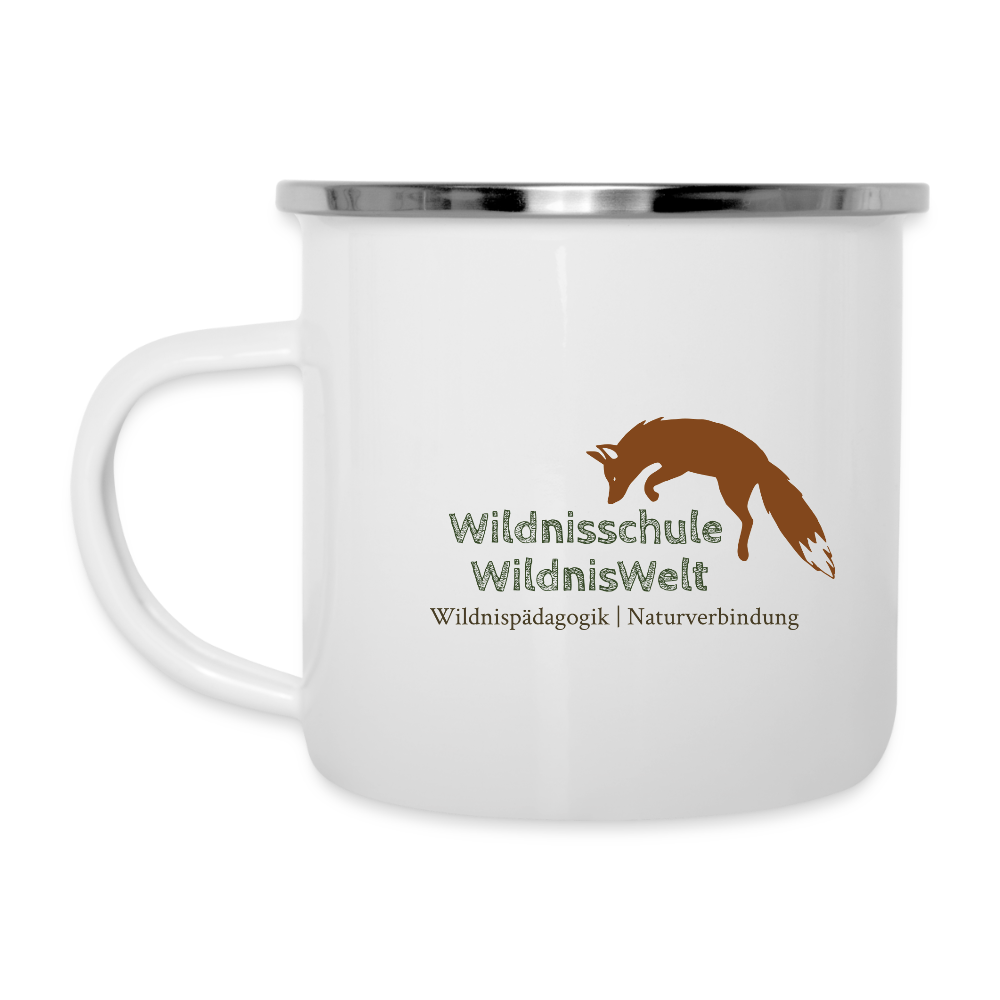 WildnisWelt Emaille Tasse - Weiß