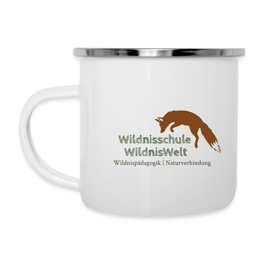 WildnisWelt Emaille Tasse - Weiß