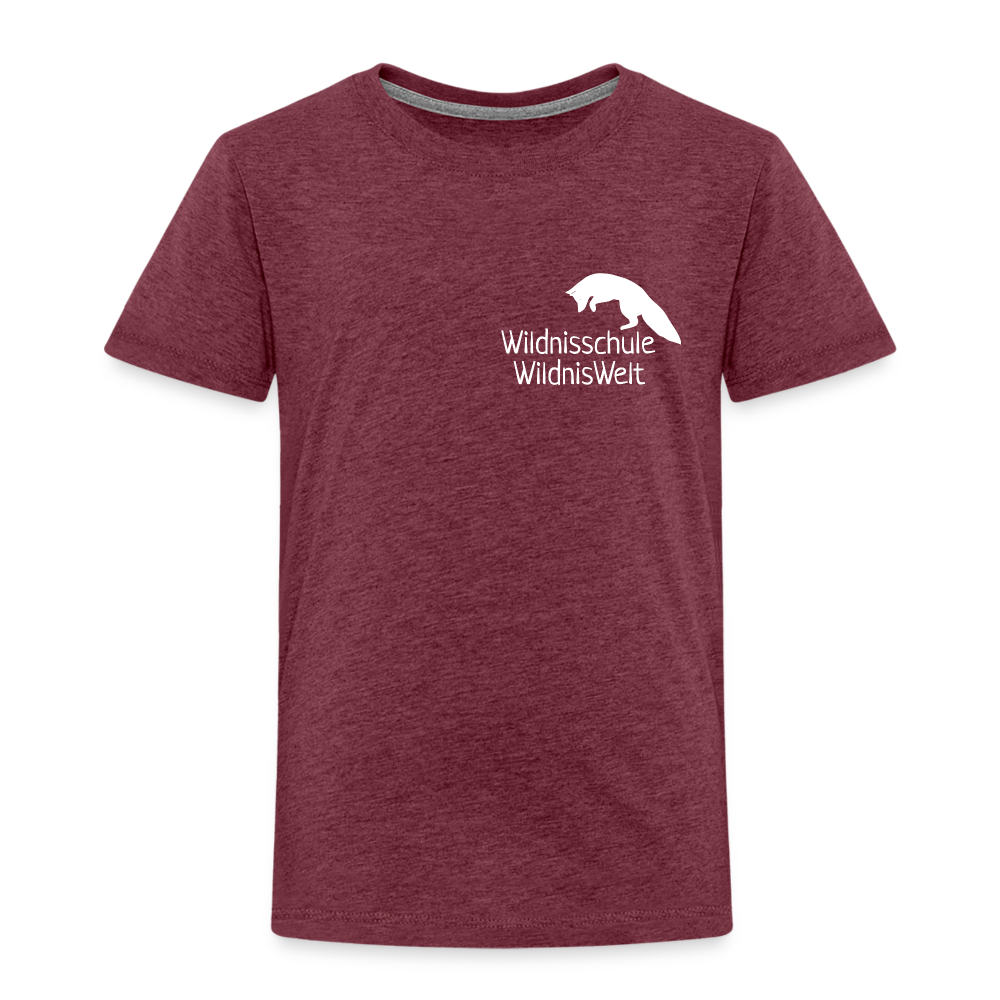 WildnisWelt Kinder T-Shirt - heather burgundy