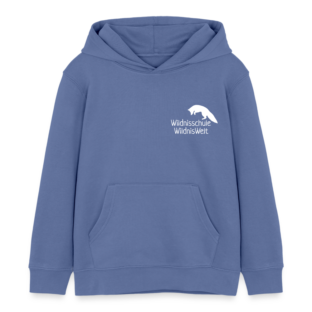 WildnisWelt Kinder Organic Hoodie - bright blue