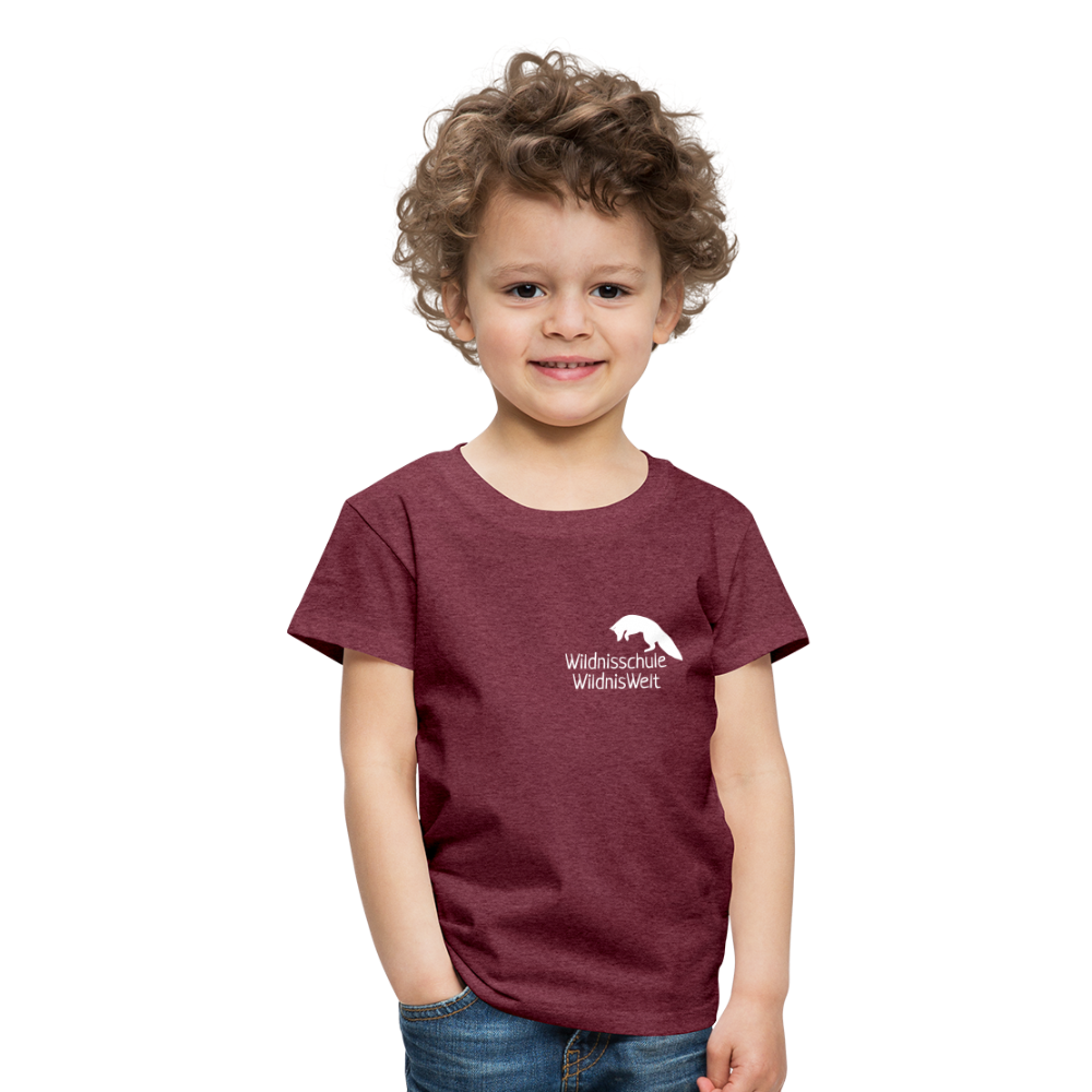 WildnisWelt Kinder T-Shirt - heather burgundy